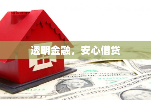 新蔡透明金融，安心借贷