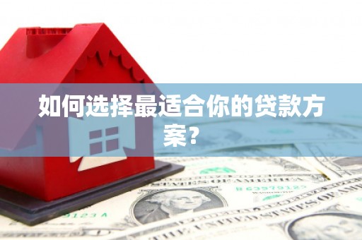 新蔡如何选择最适合你的贷款方案？